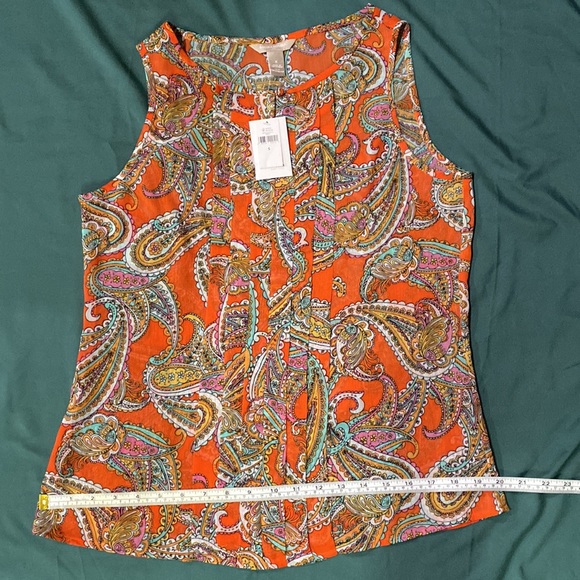 Banana Republic sheer patterned blouse, Small - Picture 4 of 4